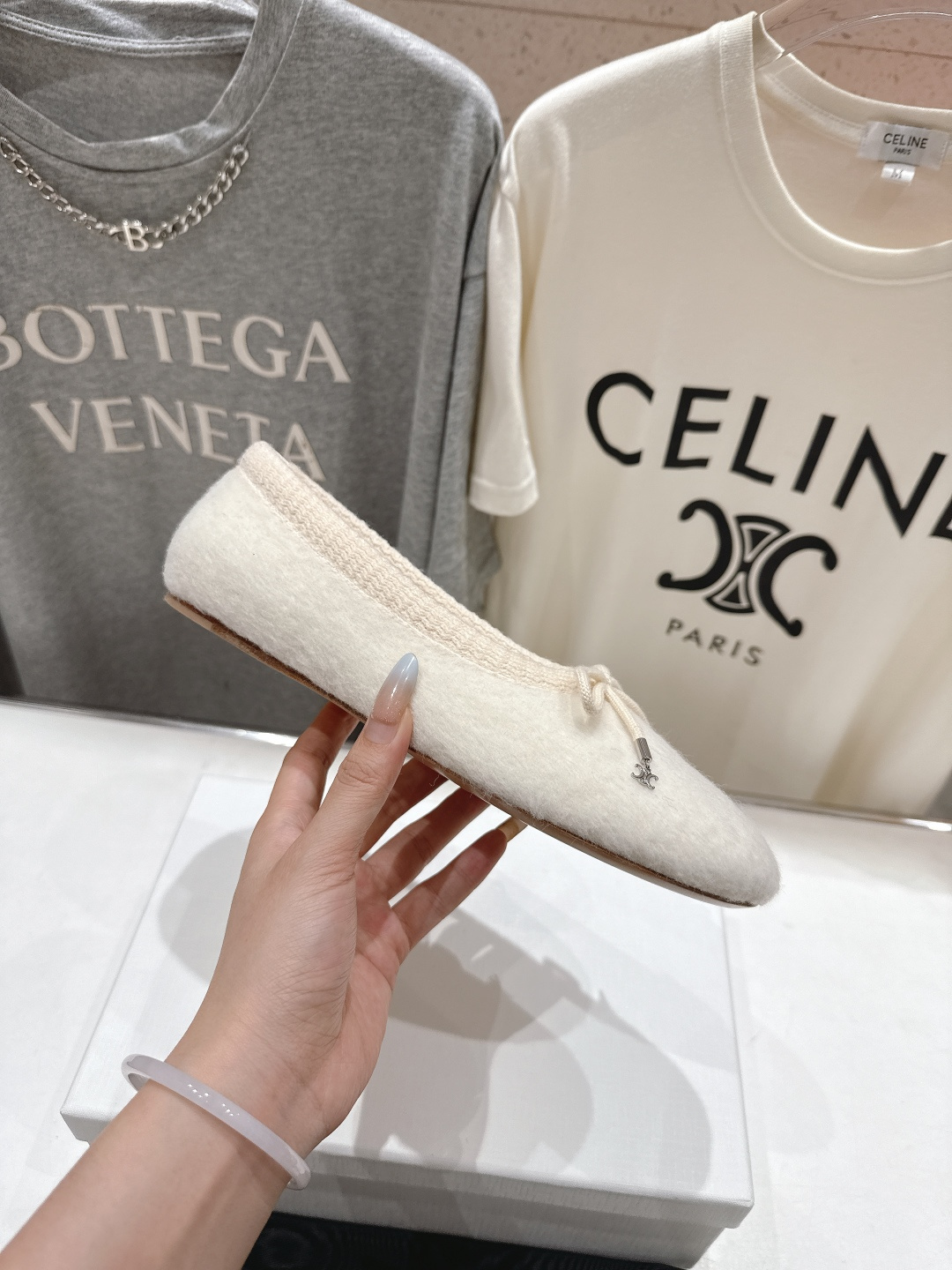 高版本出厂 毛里 CELINE*赛琳F018 2025ss新款玛丽珍加毛平底乐福鞋毛毛鞋单鞋网红爆款来袭