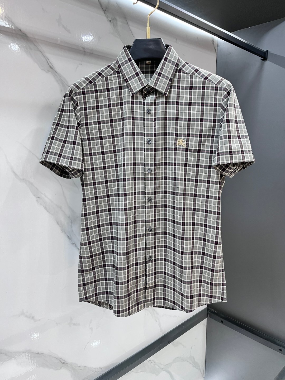 巴宝莉  官网1:1原单品质26ss新款秋冬格子对位衬衫原版3,200购入开发，面料采用100%锦纶定织