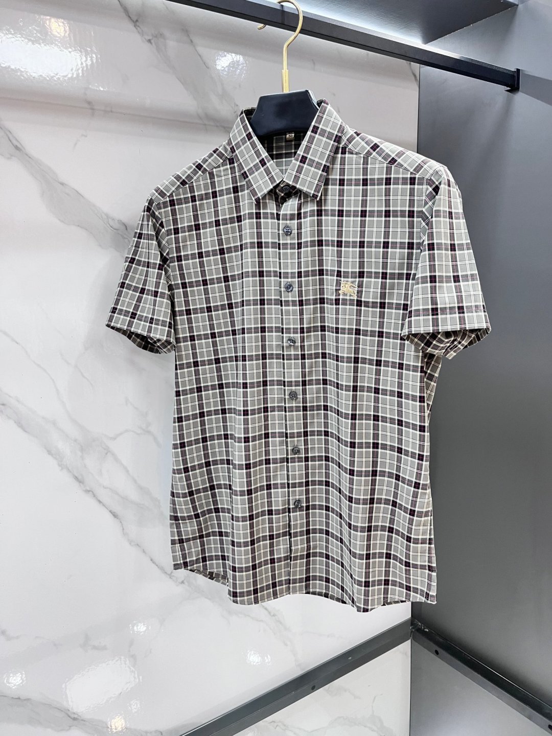 巴宝莉  官网1:1原单品质26ss新款秋冬格子对位衬衫原版3,200购入开发，面料采用100%锦纶定织