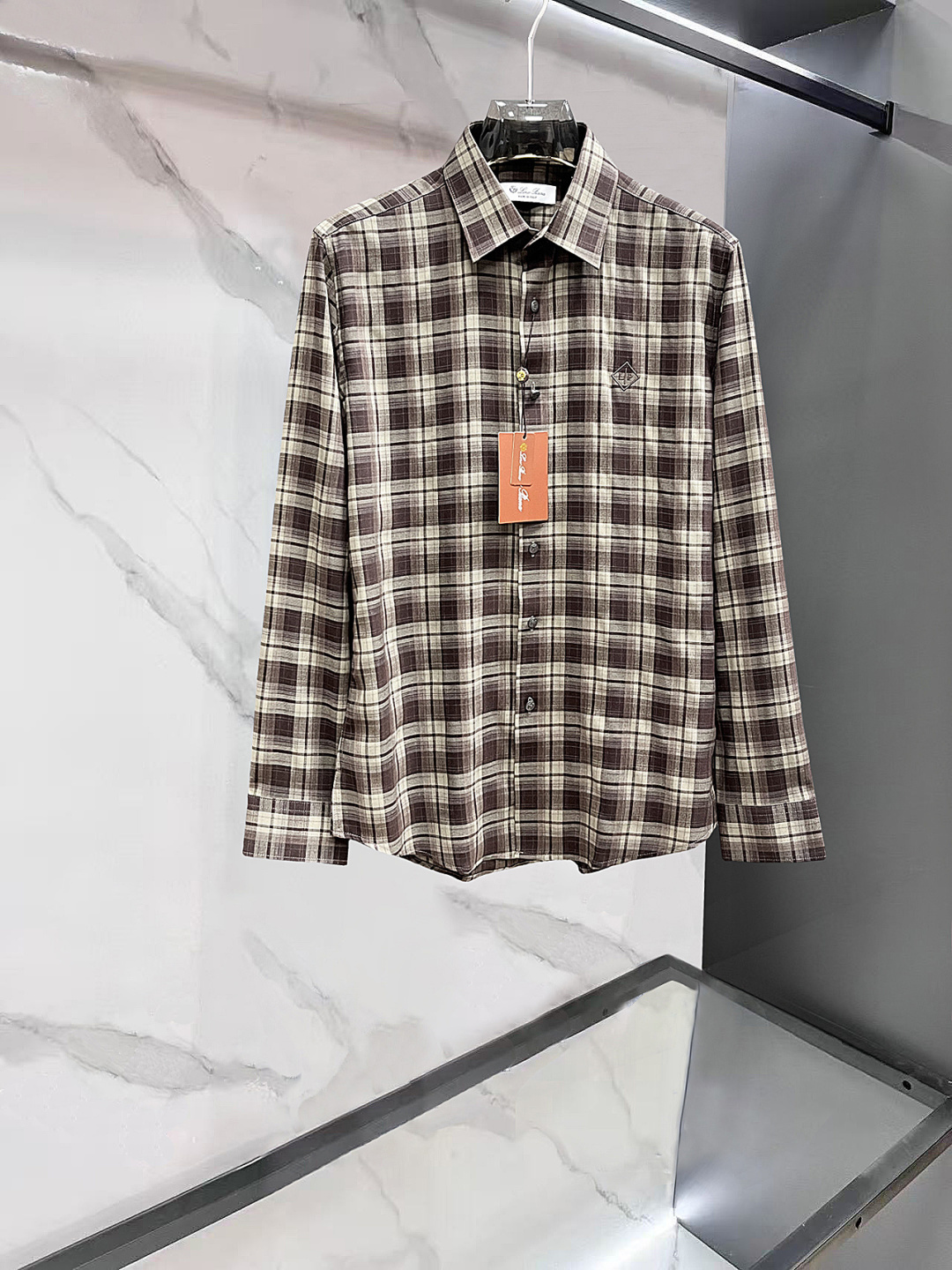 Loro Piana 1965ss新款男士长袖 衬衫 衬衣，高端版本！定制面料 透气舒适度高，细节无可挑