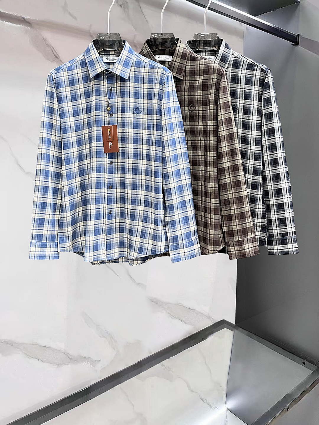 Loro Piana 1965ss新款男士长袖 衬衫 衬衣，高端版本！定制面料 透气舒适度高，细节无可挑