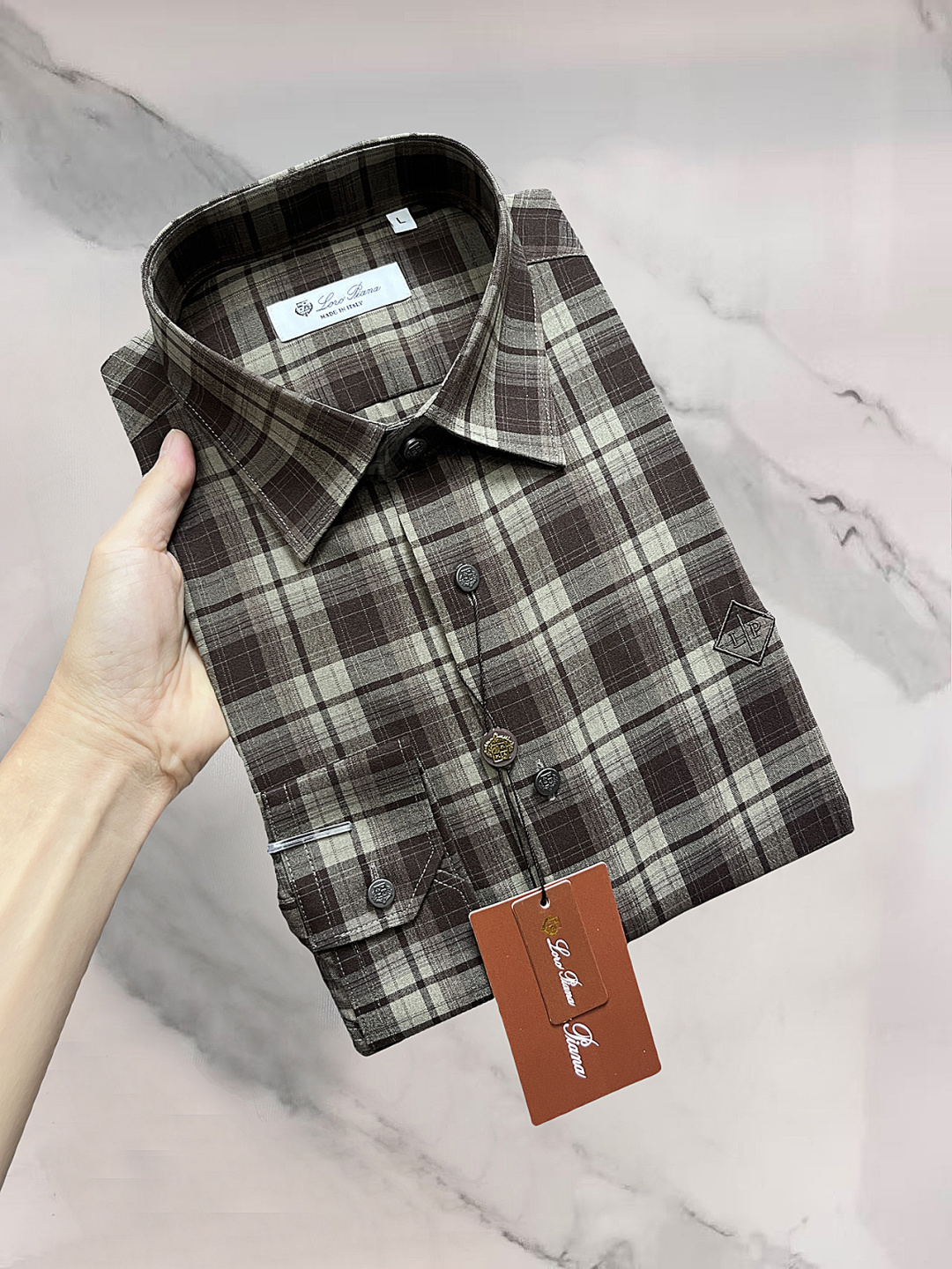 Loro Piana 1965ss新款男士长袖 衬衫 衬衣，高端版本！定制面料 透气舒适度高，细节无可挑