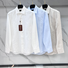 Loro Piana 老钱风亚麻衬衫,经典中式领,三个色经典入荷。。。自然垂坠不软塌,商务休闲一键切换, Loro Piana 老钱风亚麻衬衫,经典中式领,三个色经典入荷。。。自然垂坠不软塌,商务休闲一键切换,