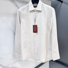 Loro Piana 老钱风亚麻衬衫,经典中式领,三个色经典入荷。。。自然垂坠不软塌,商务休闲一键切换, Loro Piana 老钱风亚麻衬衫,经典中式领,三个色经典入荷。。。自然垂坠不软塌,商务休闲一键切换,