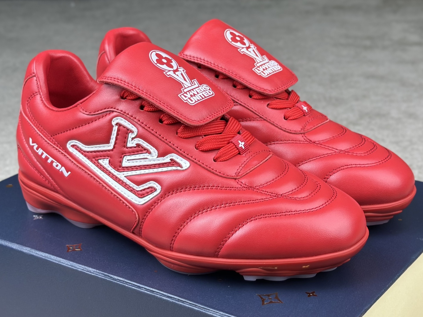 Louis Vuitton Lyvers United Red Sneaker - Top Quality, Sizes 39-46