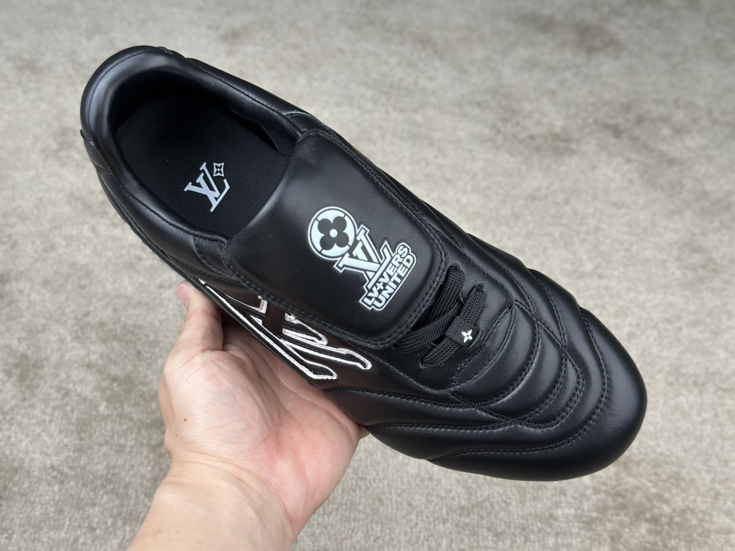 Louis Vuitton LV Lvyers United Footprint Sneakers, Black Leather, Size 39-46 6 cmp i1741972754181 545 0 5