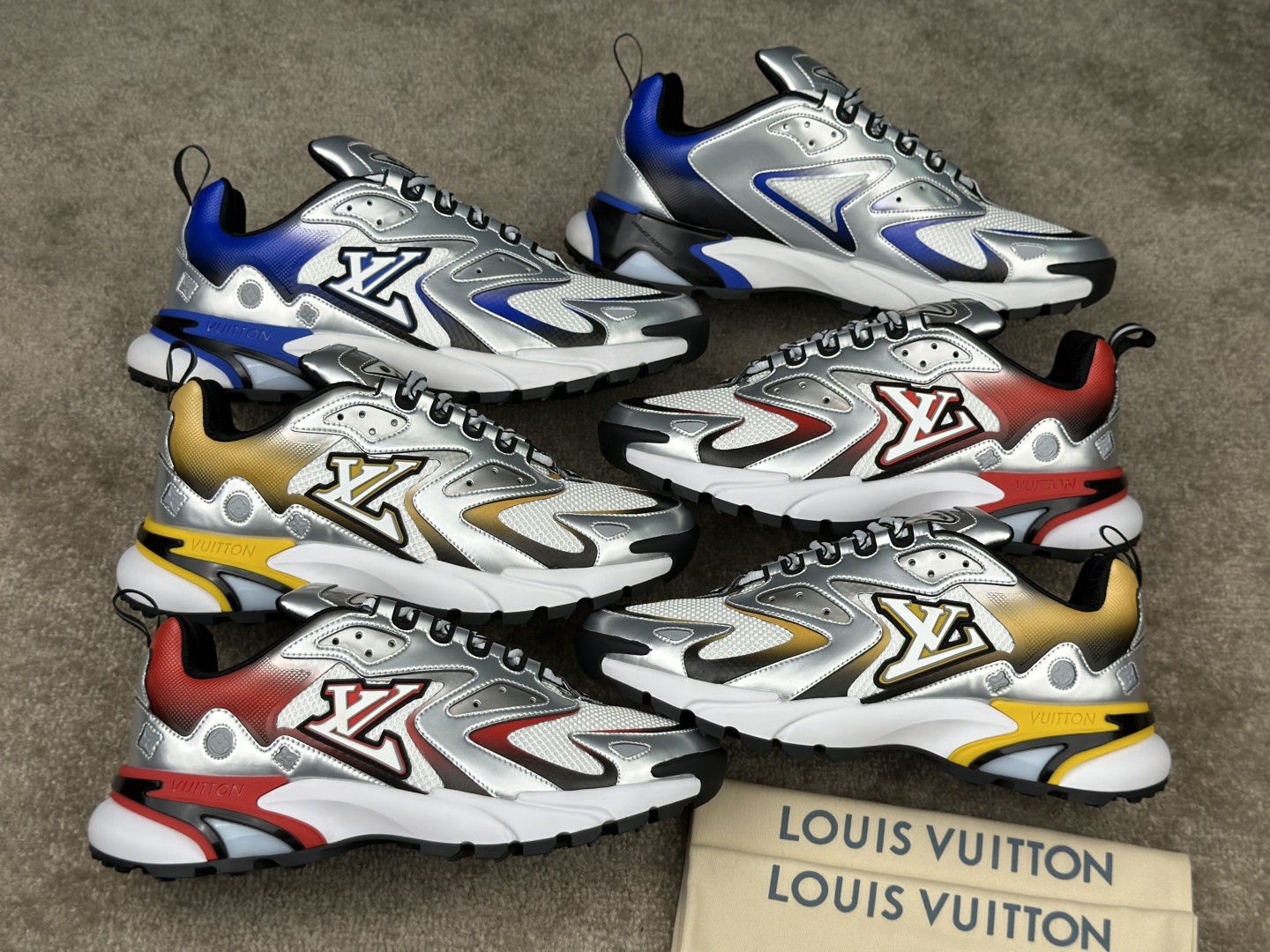 Louis Vuitton Runner Tatic Sneaker - Silver and Blue - Size 38 to 46 9 cmp i1742064692055 373 0 8