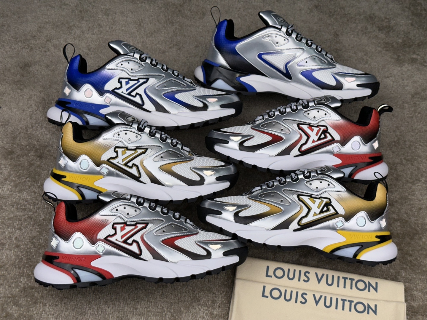 Louis Vuitton Runner Tatic Sneaker - Silver and Blue - Size 38 to 46 8 cmp i1742064696875 8632 0 7