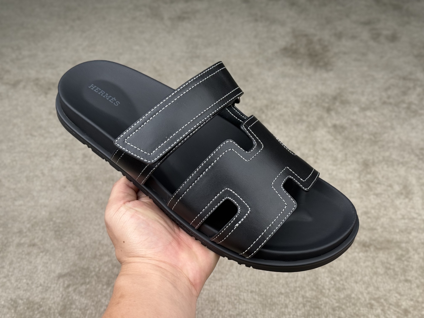 Hermès Chypre Sandal: Top Layer Cowhide, Premium Quality, Full Shoe Packaging 6 cmp i1746555233768 4975 0 4