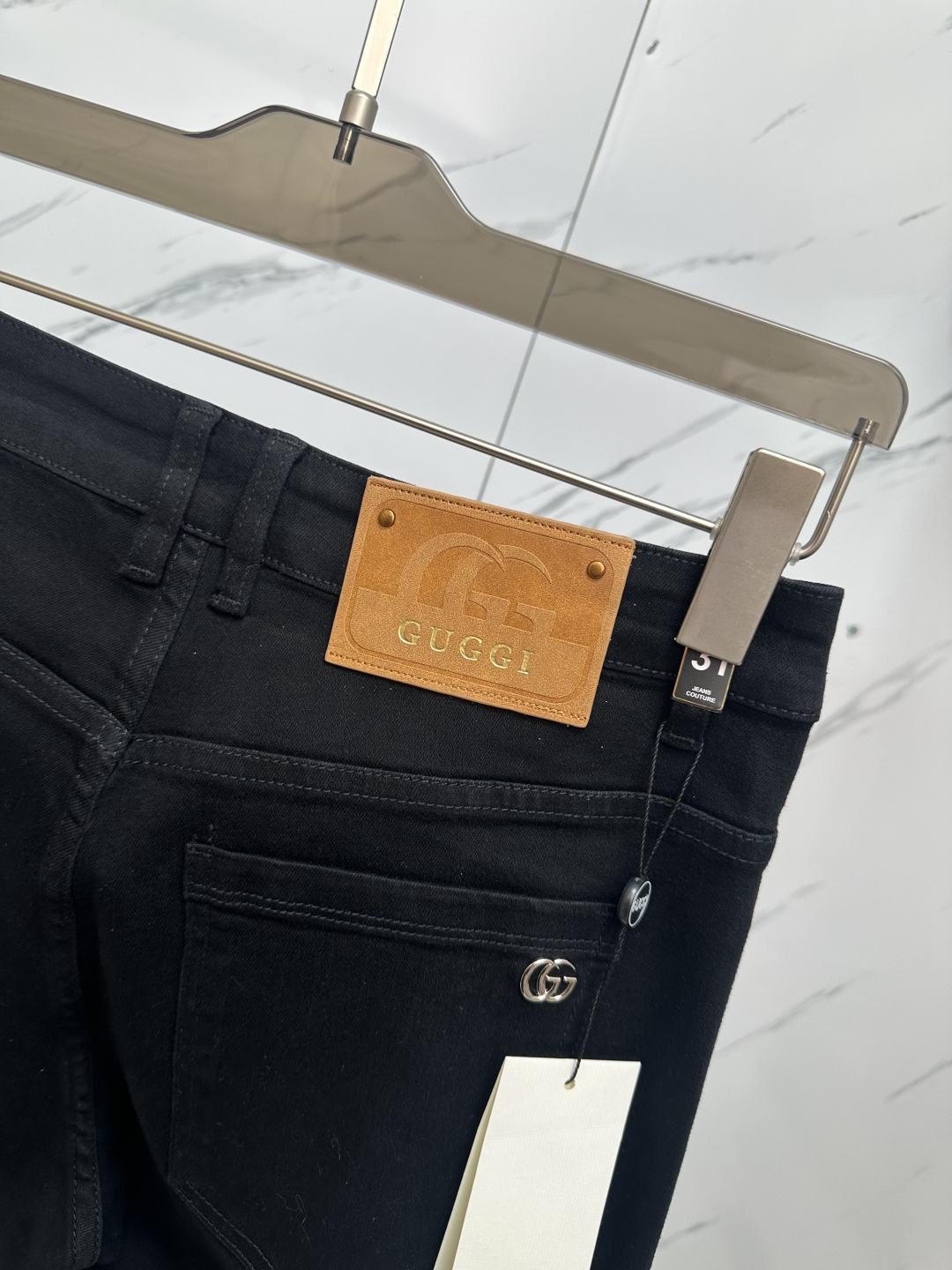 Gucci Black Wash Denim Jeans with Signature Logo and Hardware Details 9 cmp i1741435731886 9762 0 7