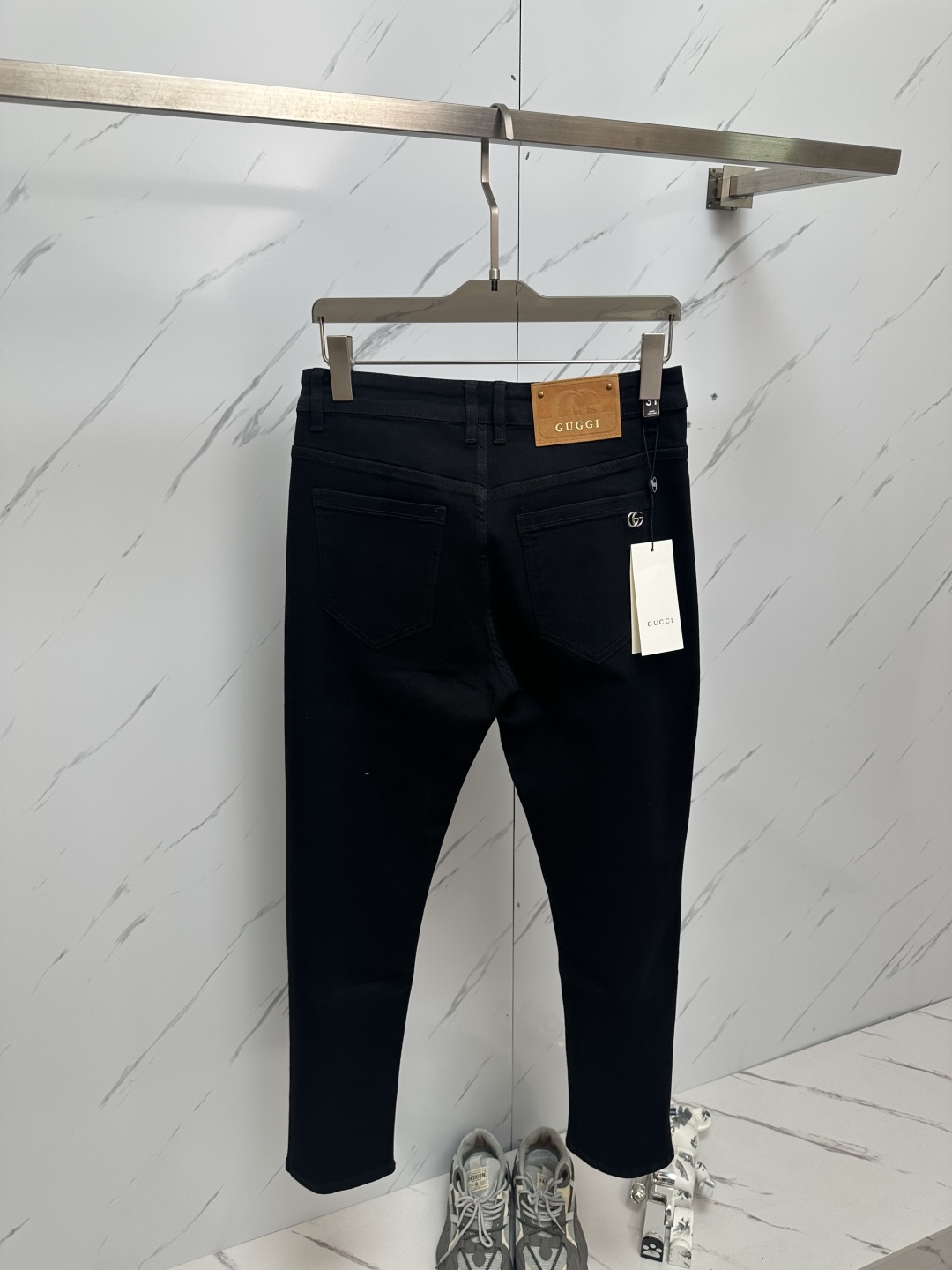 Gucci Black Wash Denim Jeans with Signature Logo and Hardware Details 10 cmp i1741435733565 3511 0 8