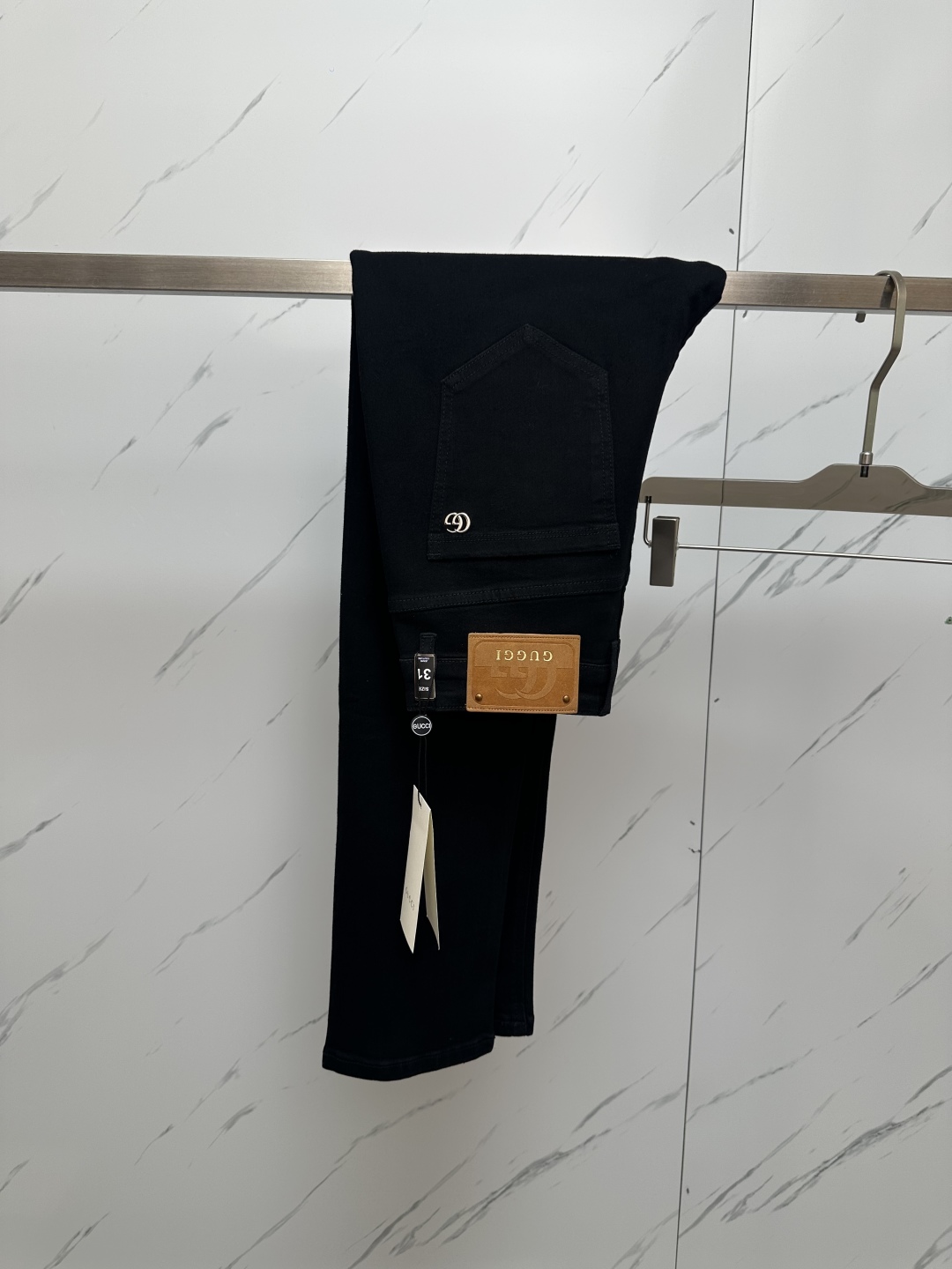 Gucci Black Wash Denim Jeans with Signature Logo and Hardware Details 11 cmp i1741435733595 6813 0 9
