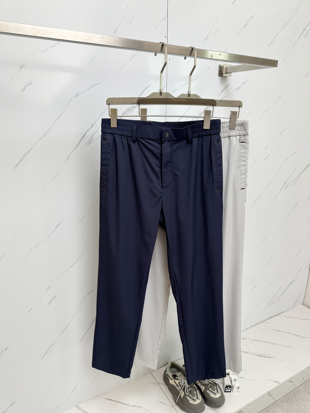 Zegna Men's 2025SS Elastic Fabric Casual Pants - Soft, Comfortable, Wrinkle-Resistant 2 cmp i1745753589266 6625 0 0