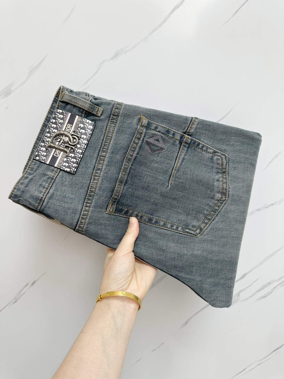 Dior Jeans 2025 New Original Denim Pants Classic Logo Design