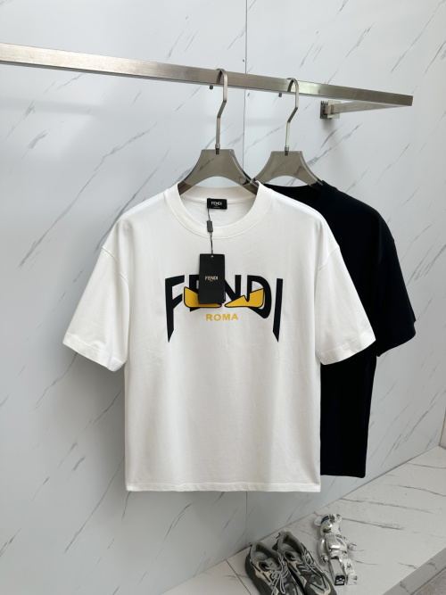 Fendi Roma Logo T-Shirt | Short Sleeve Casual Tee | Luxury Fashion Apparel 1 Fendi Roma Logo T-Shirt | Short Sleeve Casual Tee | Luxury Fashion Apparel
