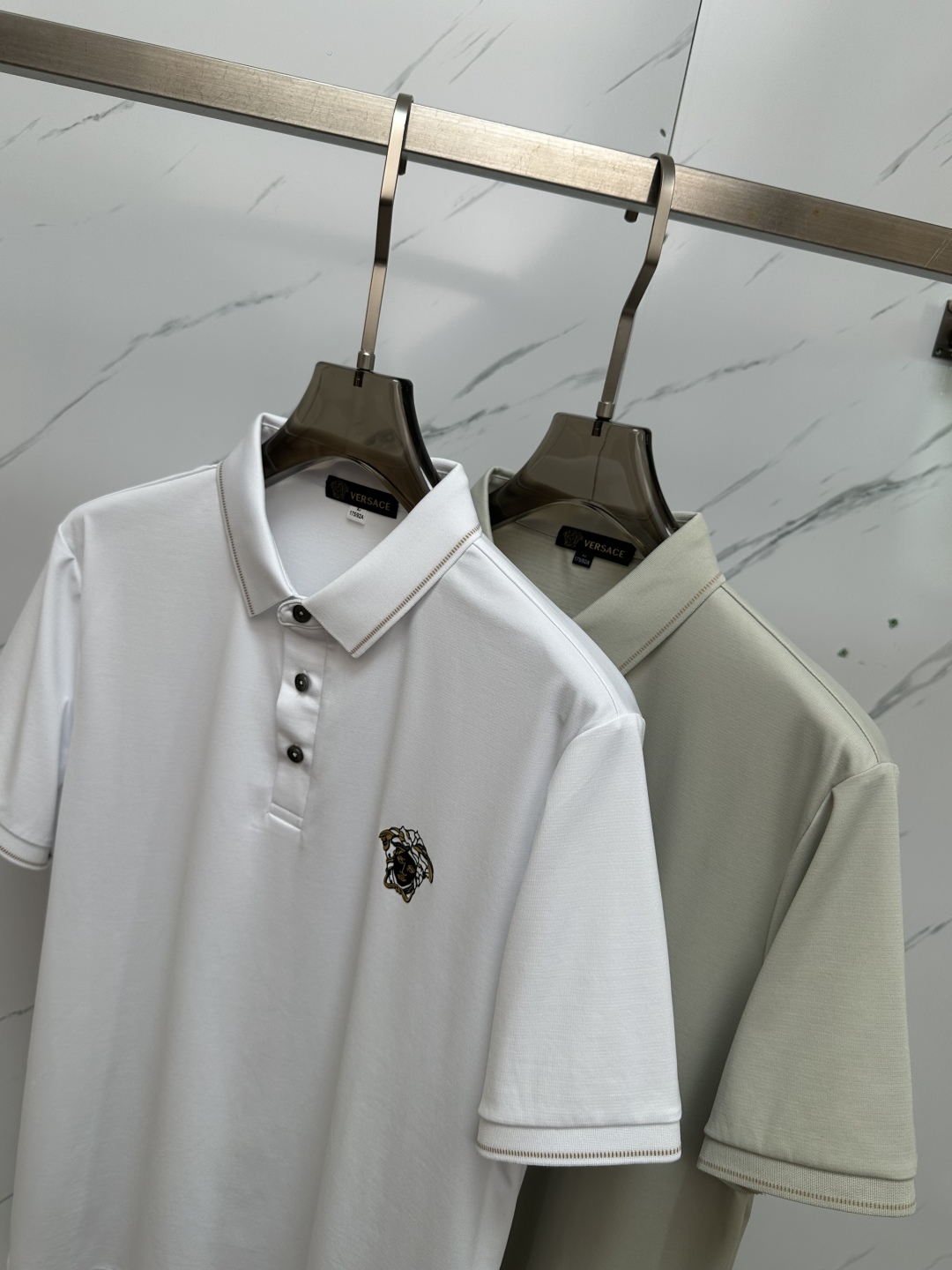 Versace Polo Shirt - Premium Silk Blend, Designer Short Sleeve Top 9 cmp i1746705979268 3667 0 7