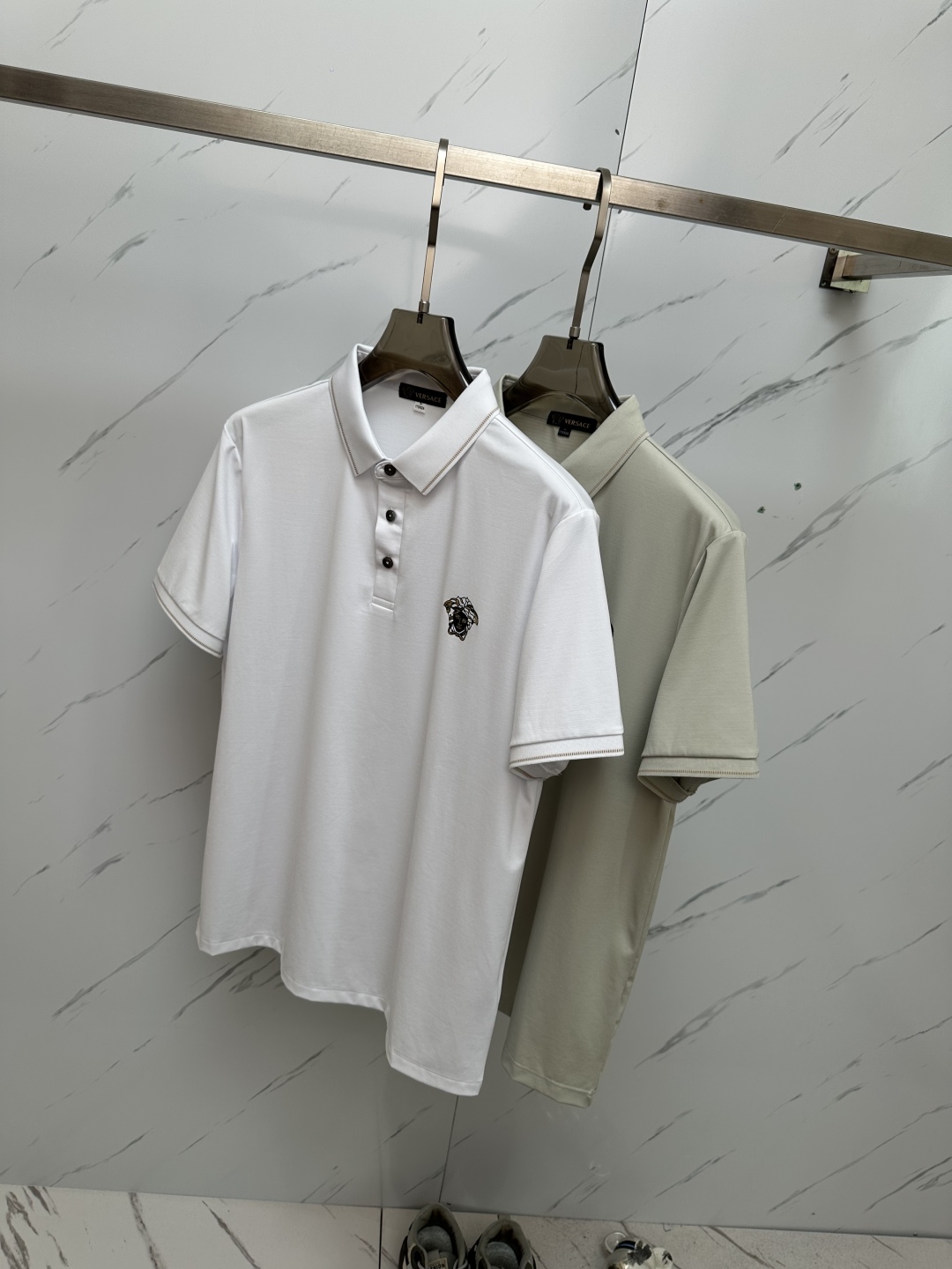 Versace Polo Shirt - Premium Silk Blend, Designer Short Sleeve Top 8 cmp i1746705979333 9205 0 6