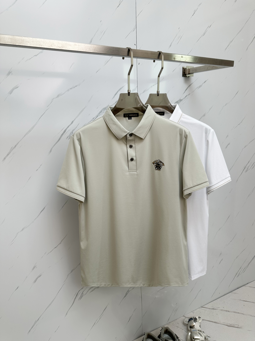 Versace Polo Shirt - Premium Silk Blend, Designer Short Sleeve Top 2 cmp i1746705980573 4726 0 0