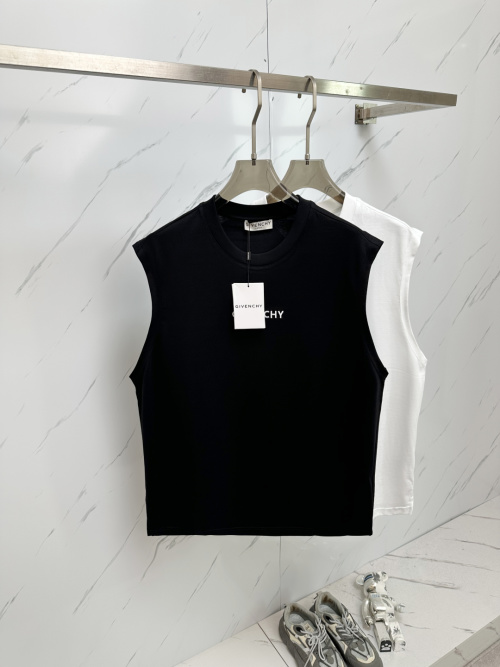 Givenchy Sleeveless Logo T-Shirt 2025 Spring/Summer New Fashion Unisex Style 1 Givenchy Sleeveless Logo T-Shirt 2025 Spring/Summer New Fashion Unisex Style