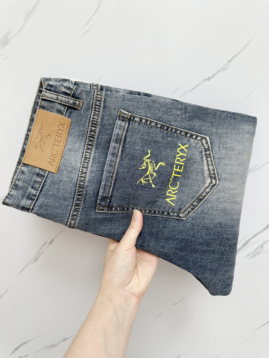 Arc'teryx Jean Décontracté Délavé, Confort Extensible et Coupe Parfaite