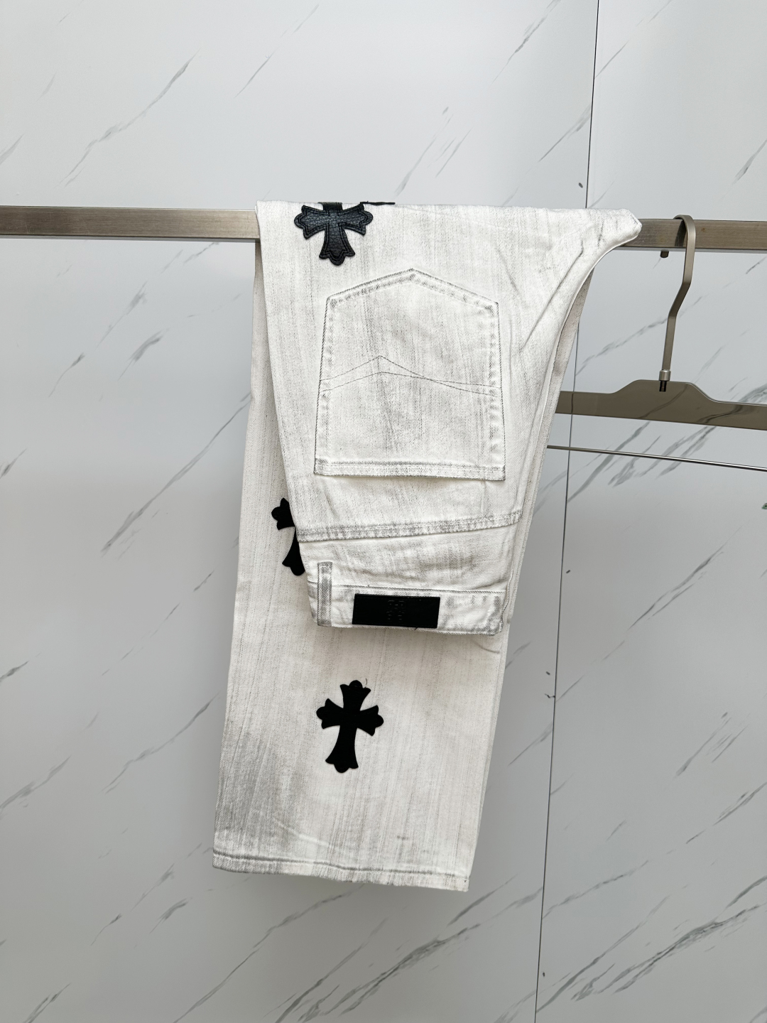 Chrome Hearts Washed Denim Jeans - Comfort Stretch, Unique Design, Fashionable 3 cmp i1750161490691 9030 0 1
