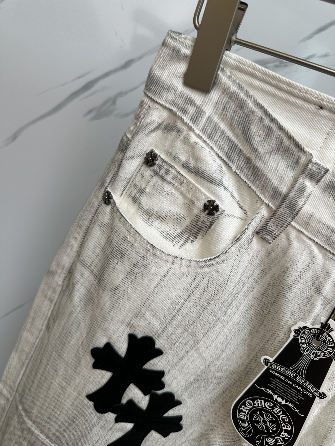 Chrome Hearts Washed Denim Jeans - Comfort Stretch, Unique Design, Fashionable 6 cmp i1750161491415 2579 0 4
