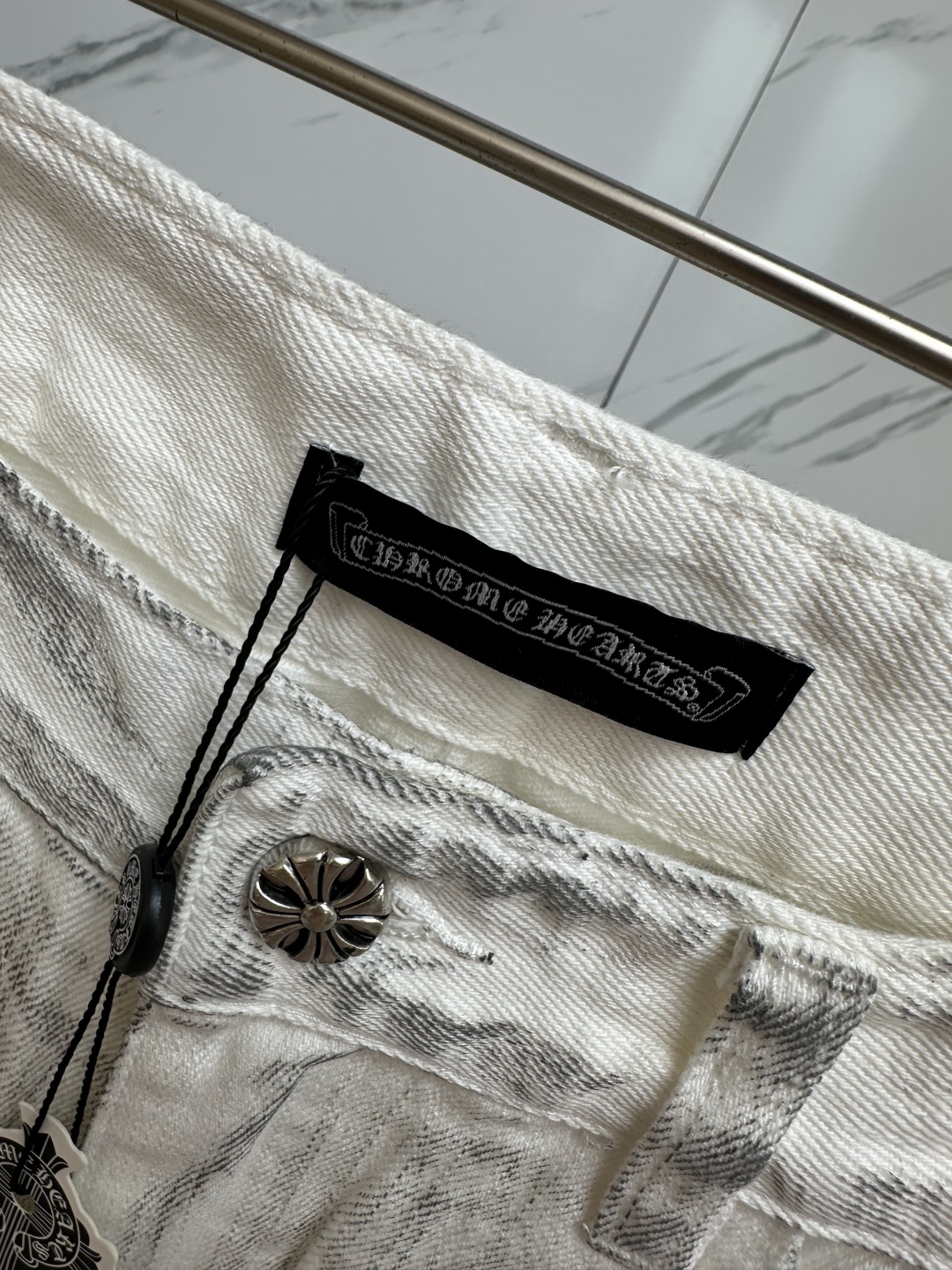 Chrome Hearts Washed Denim Jeans - Comfort Stretch, Unique Design, Fashionable 7 cmp i1750161493314 6173 0 5