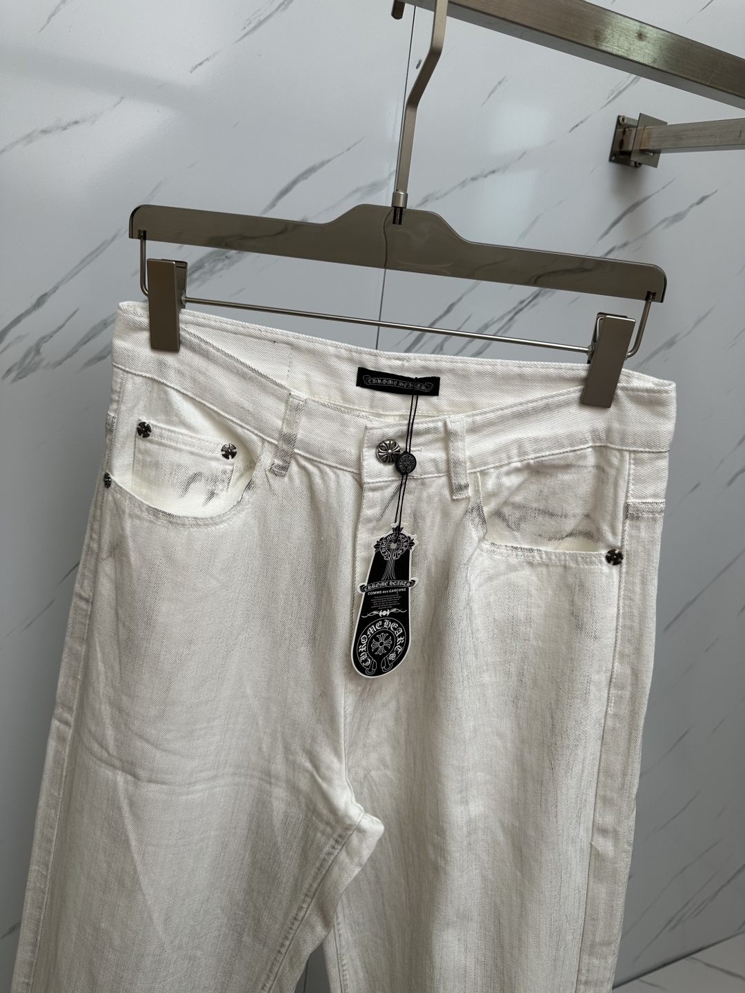 Chrome Hearts Washed Denim Jeans - Streetwear Style with Comfortable Fit 5 cmp i1750161533007 4240 0 3