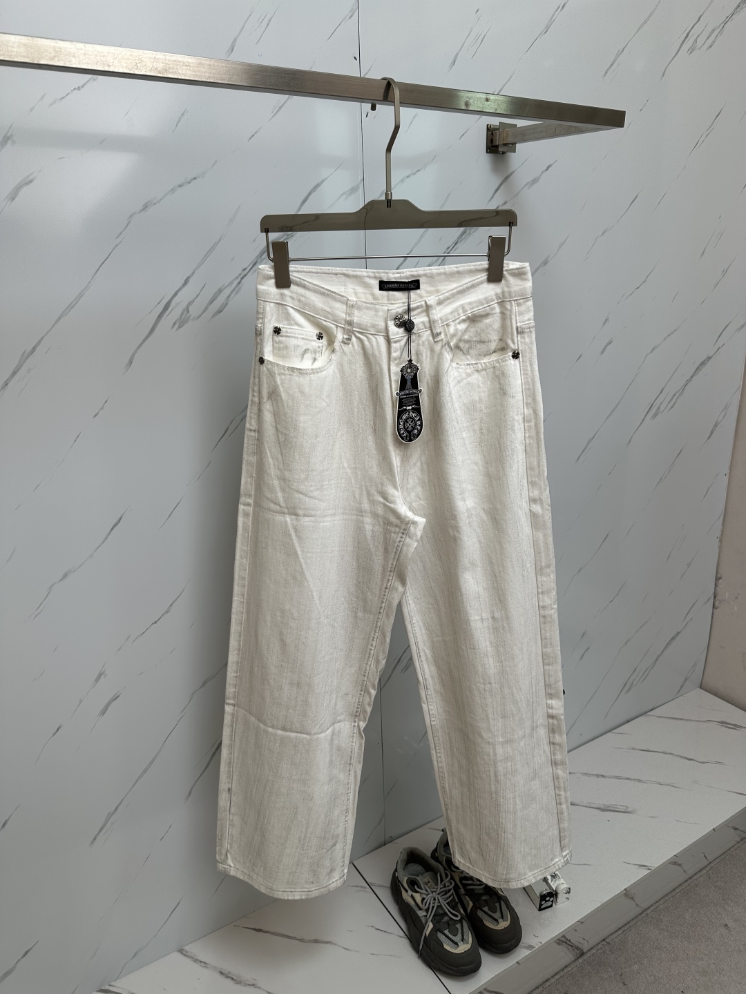 Chrome Hearts Washed Denim Jeans - Streetwear Style with Comfortable Fit 4 cmp i1750161533791 2156 0 2