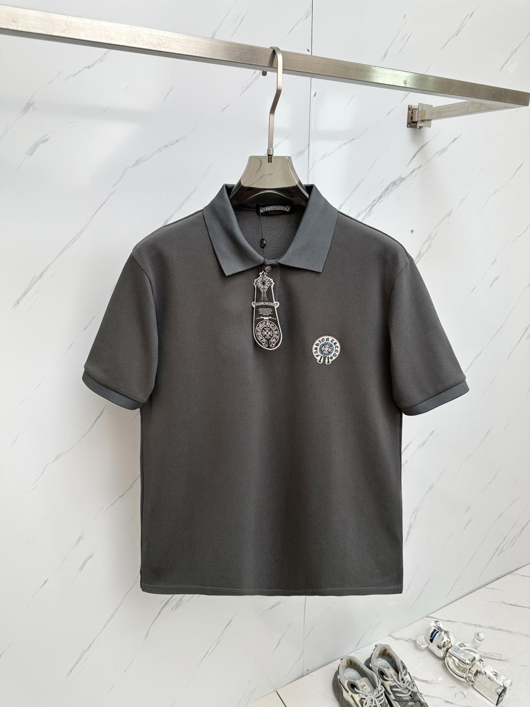 NO:483499,Crowxin The latest and most top version of Polo shirt short sleeves, the top quality. Jade silk top production craft imported fabrics, unique design of the counter model, imported high-end custom imported feel first-class!  !  Code number M-3XL, chrome hearts, T-shirt, alexander wang19860909克罗心 最新最顶级版本Polo衫短袖,最顶级的品质.玉蚕丝 顶级制作工艺进口面料,专柜款独特设计,采用进口高端订制进口手感一流！！码数M—3XL,,chrome hearts,T-shirt,alexander wang,Men's clothing