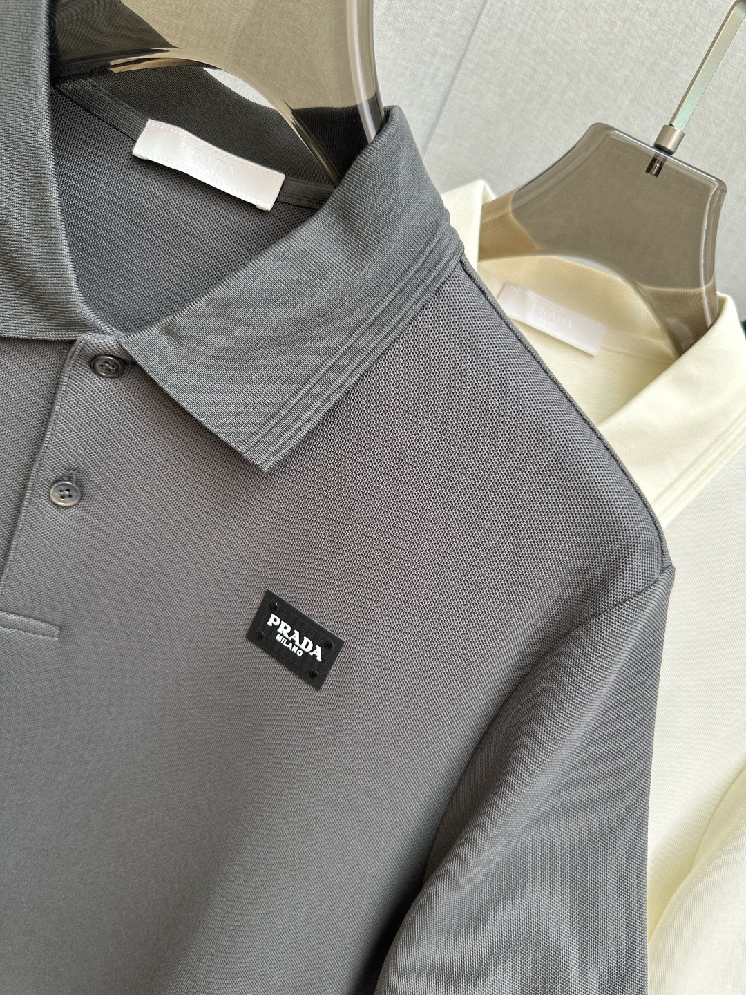 Prada Men's Short Sleeve Polo Shirt, Premium Pique Cotton, Casual Style 5 cmp i1753534472957 4580 0 3