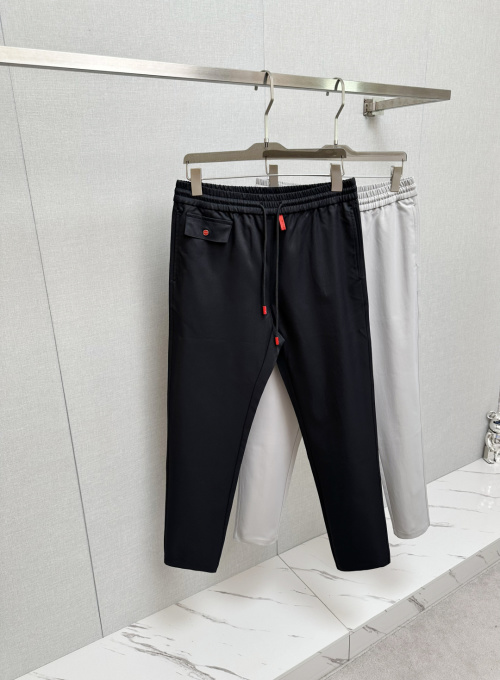 Kiton Men's Casual Straight-Leg Pants With Drawstring - Relaxed Fit 3 Kiton Men's Casual Straight-Leg Pants With Drawstring - Relaxed Fit
