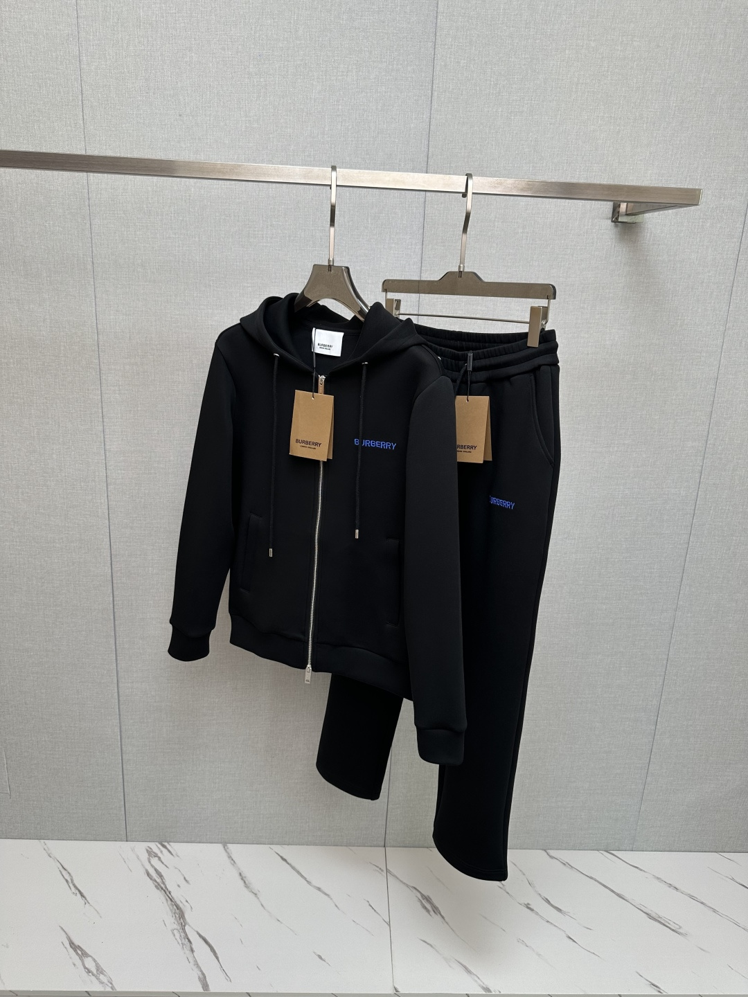 BURB SS Men's Black Tracksuit Set, 3D Embroidery, Cotton Blend, M-3XL 9 cmp i1755692403117 3099 0 7