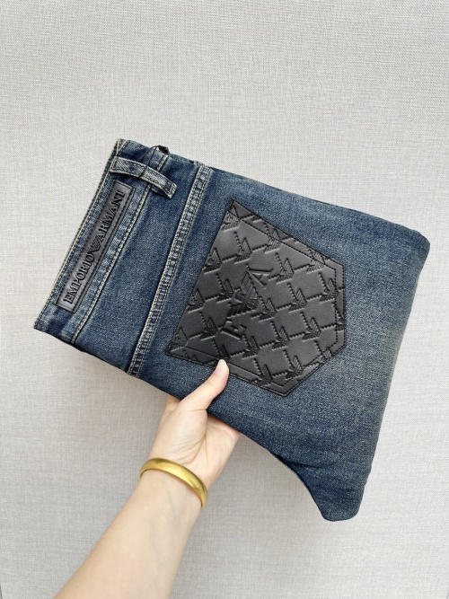 Emporio Armani Men's Original Wash Denim Jeans with Logo Print 18 Emporio Armani Men's Original Wash Denim Jeans with Logo Print