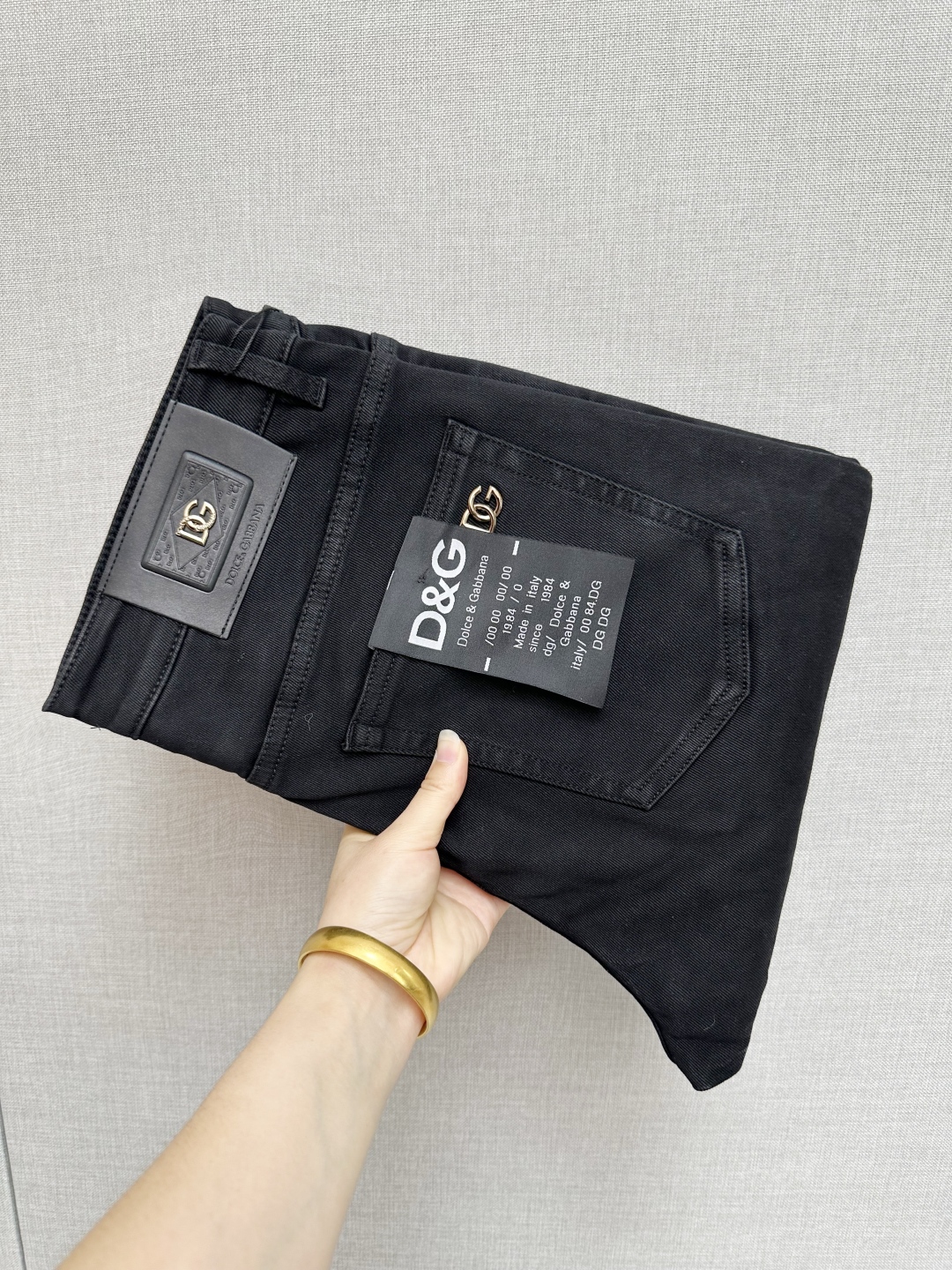 Dolce & Gabbana Men's Black Wash Denim Jeans with Logo 2 cmp i1757073112955 9178 0 0