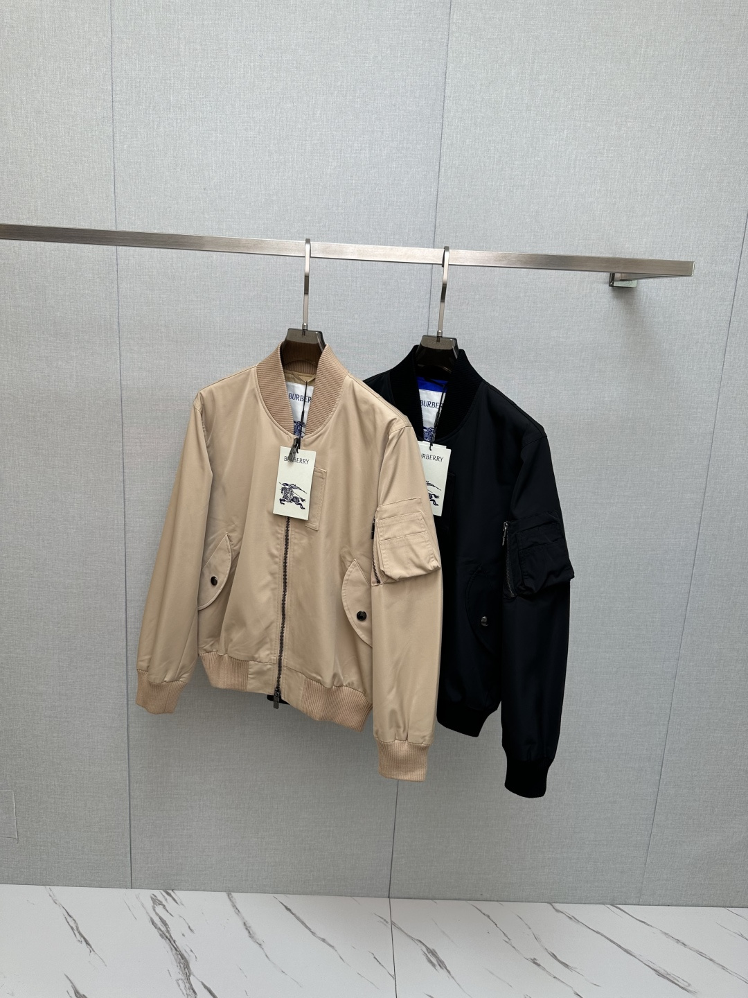 BURB Men's 2025 Bomber Jacket Imported Italian Fabric Fashionable 9 cmp i1758021866462 8429 0 7