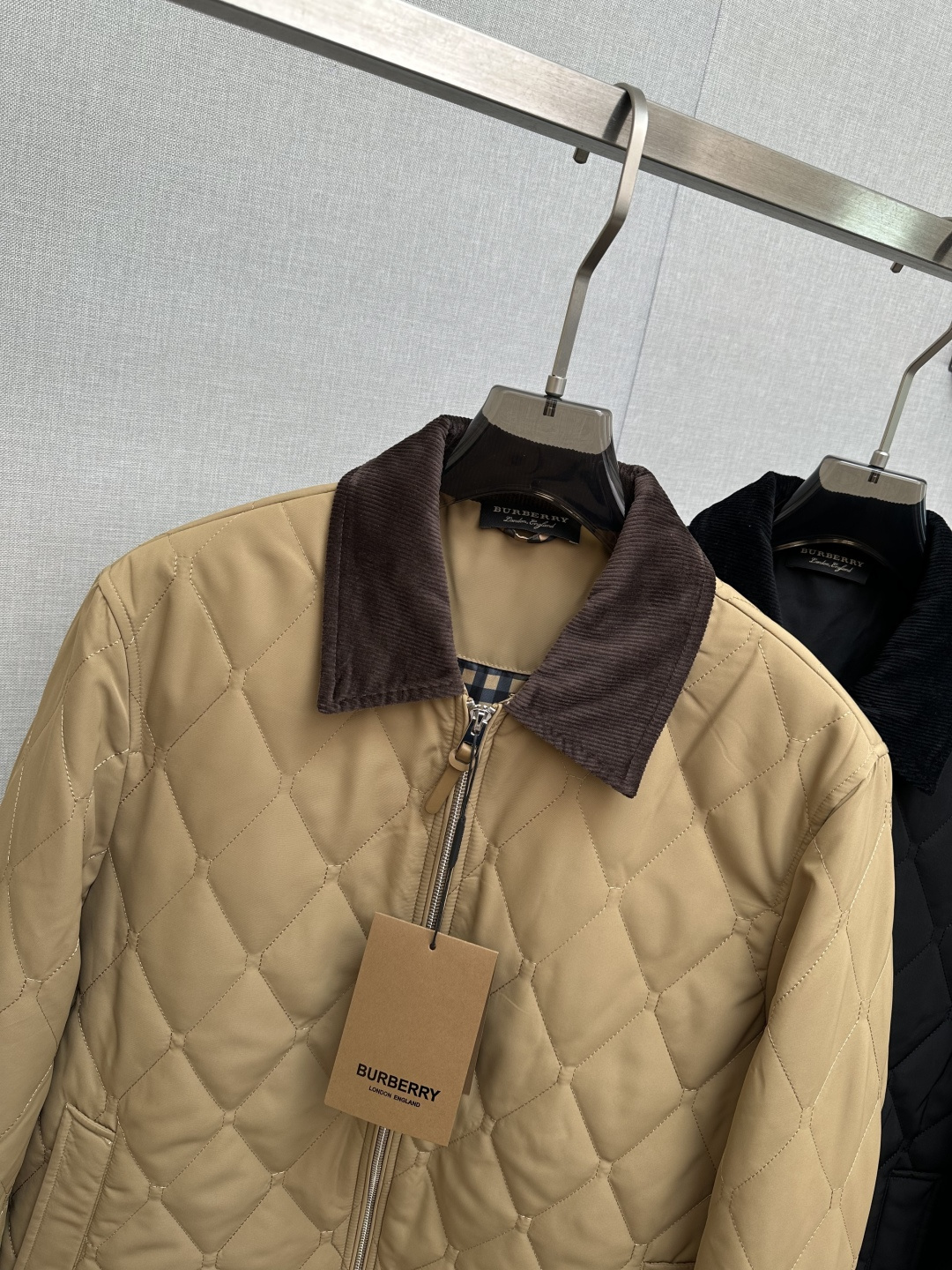 BURB 秋冬新款抓绒棉服夹克外套,内里加棉,狠货 意大利进口面料时尚夹克外套 2