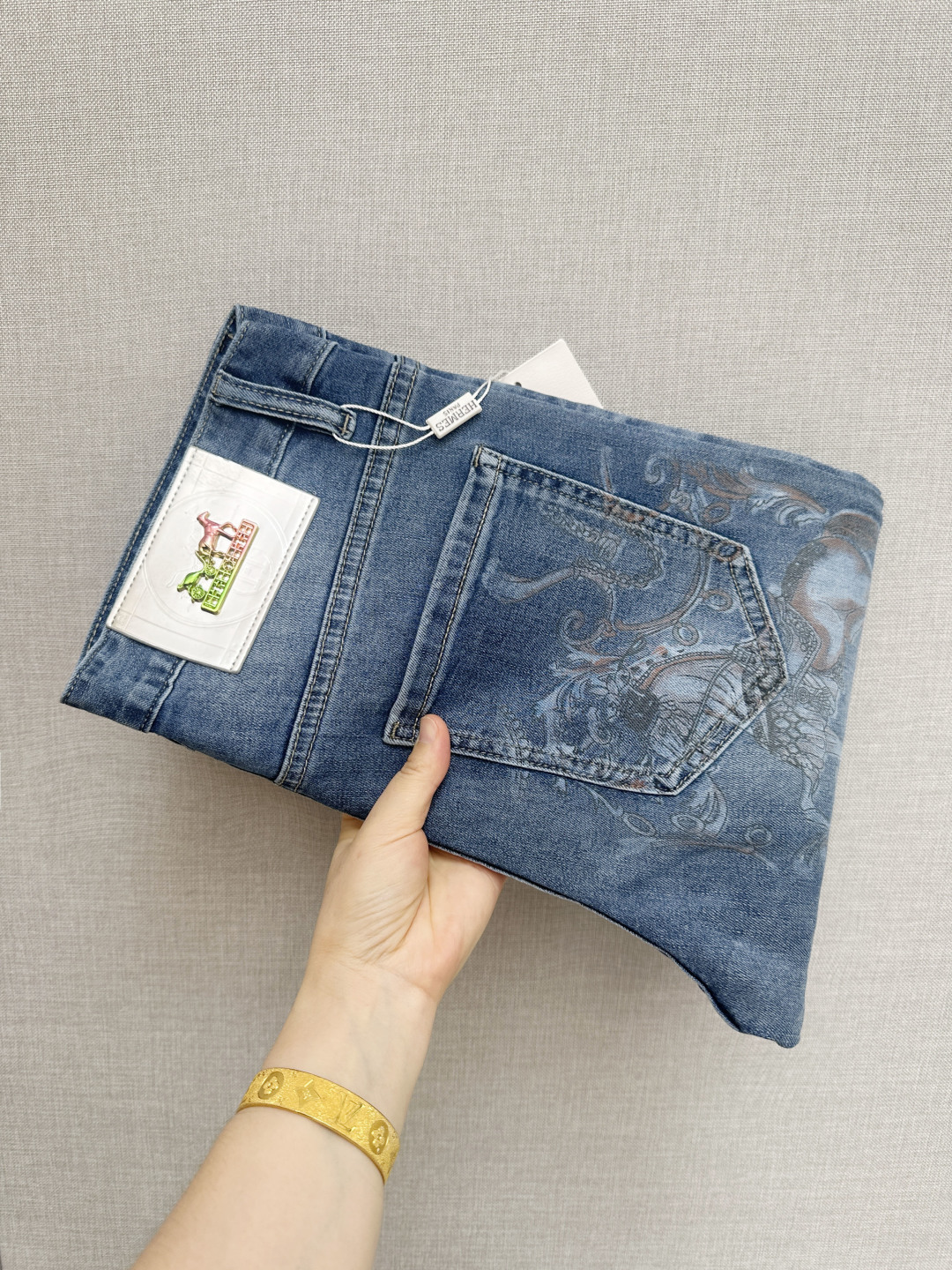 P230 Nuevo producto de tienda, jeans originales, confección pesada original, diseño clásico del logo de la marca, con l…
