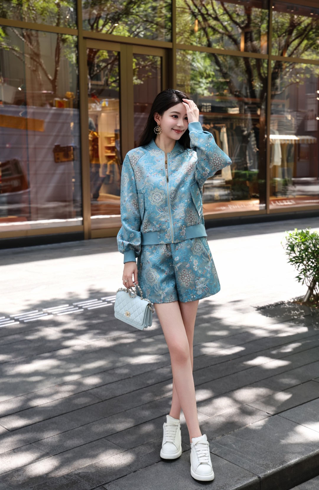 High-Quality Women’s Clothes with CD-ROM in Black/Blue/Pink, New Chinese-Inspired Collection for Fall/Winter 2025 - 图片 3