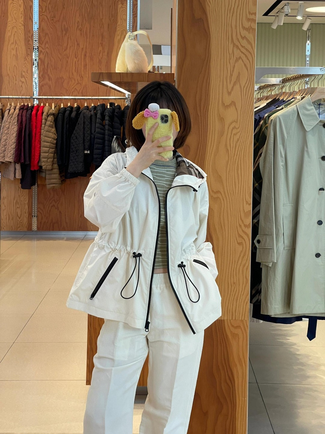 BURBERRY nylon windbreaker, lightweight hooded jacket with zipper. Breathable mesh, versatile fit. Sizes S-XXL. Two colors available.-Big cat