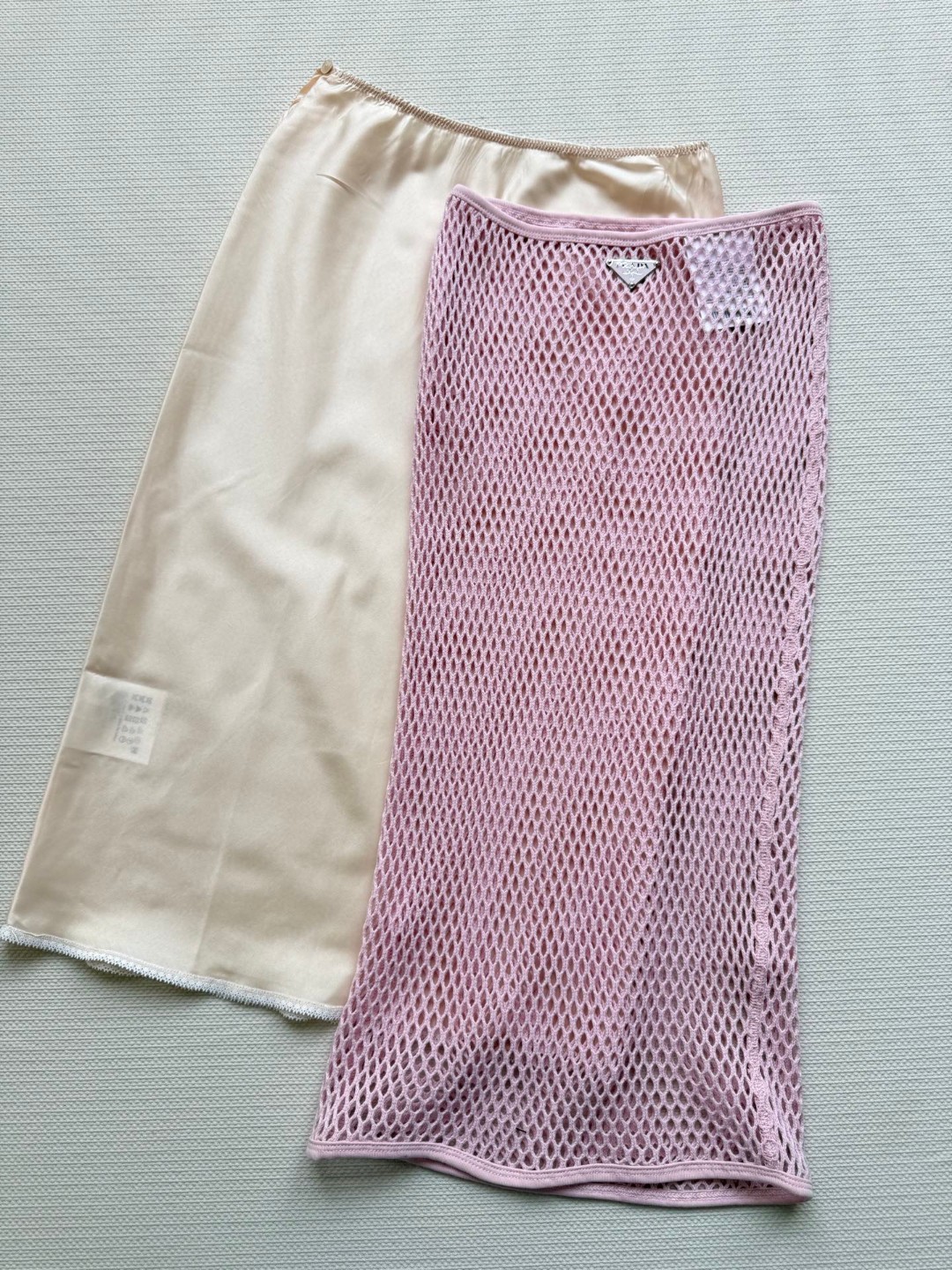 Prada Mesh Hollow Two-Piece Midi Skirt - Spring/Summer 2025 Collection 8 cmp a1746028433152 1768