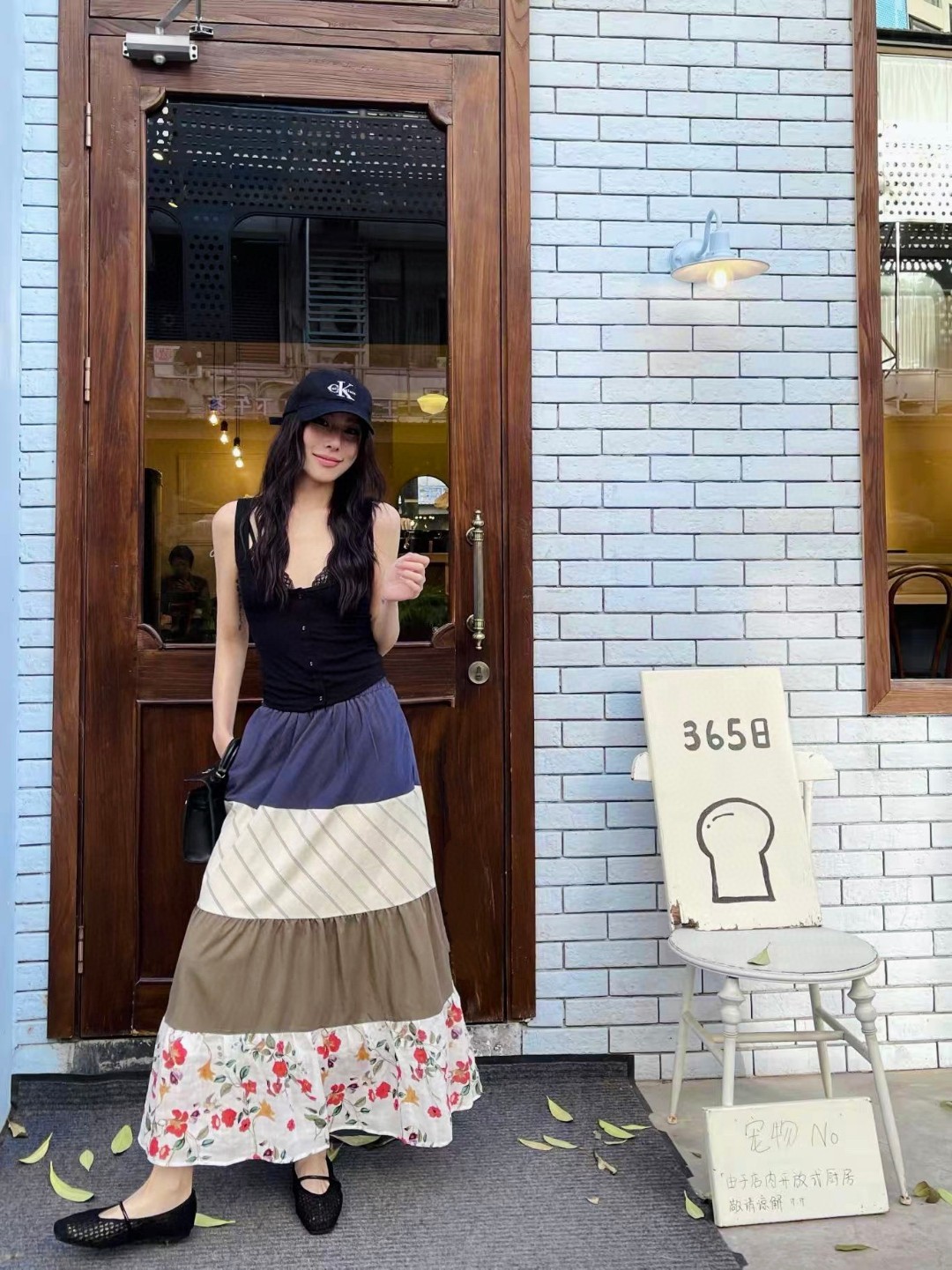 Street Style Holiday Skirt - Mixed Fabric, Elastic Waist, Slim Fit - S, M, L 8 cmp a1746028569213 6630