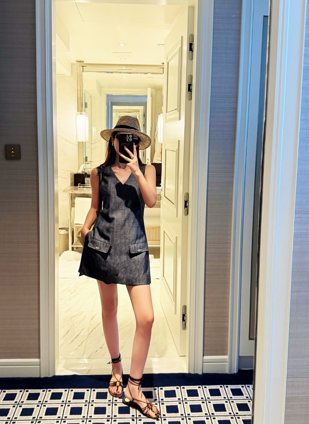 Sleeveless Vest Top and Shorts Set - V-Neck, Slim Fit, Elegant Design 9 cmp a1746287961757 2826