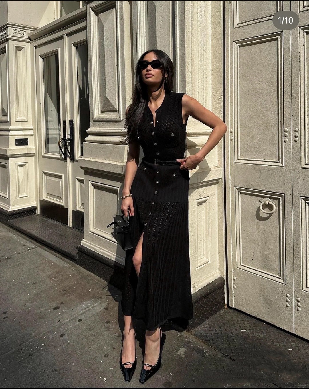 Knit Vest Slim Dress with Custom Hardware and Pockets - Elegant & Chic 8 cmp a1748184974946 3177