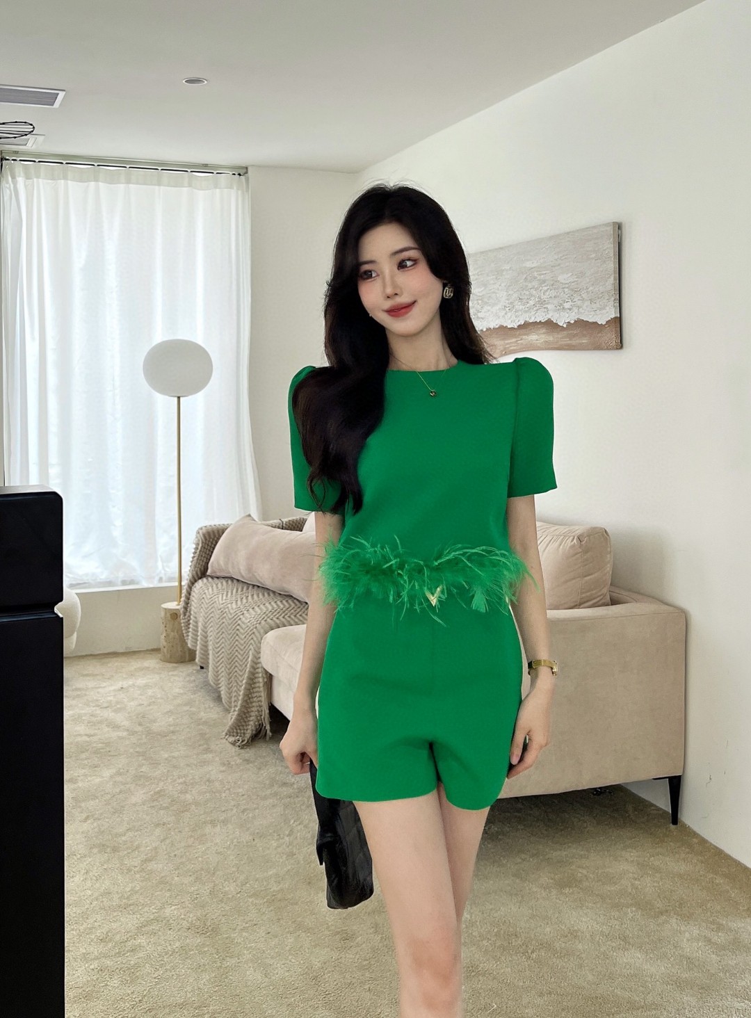 Elegant Feather Hem Top - Chic & Unique Chanel-Inspired Design 7 cmp a1748533822970 8878
