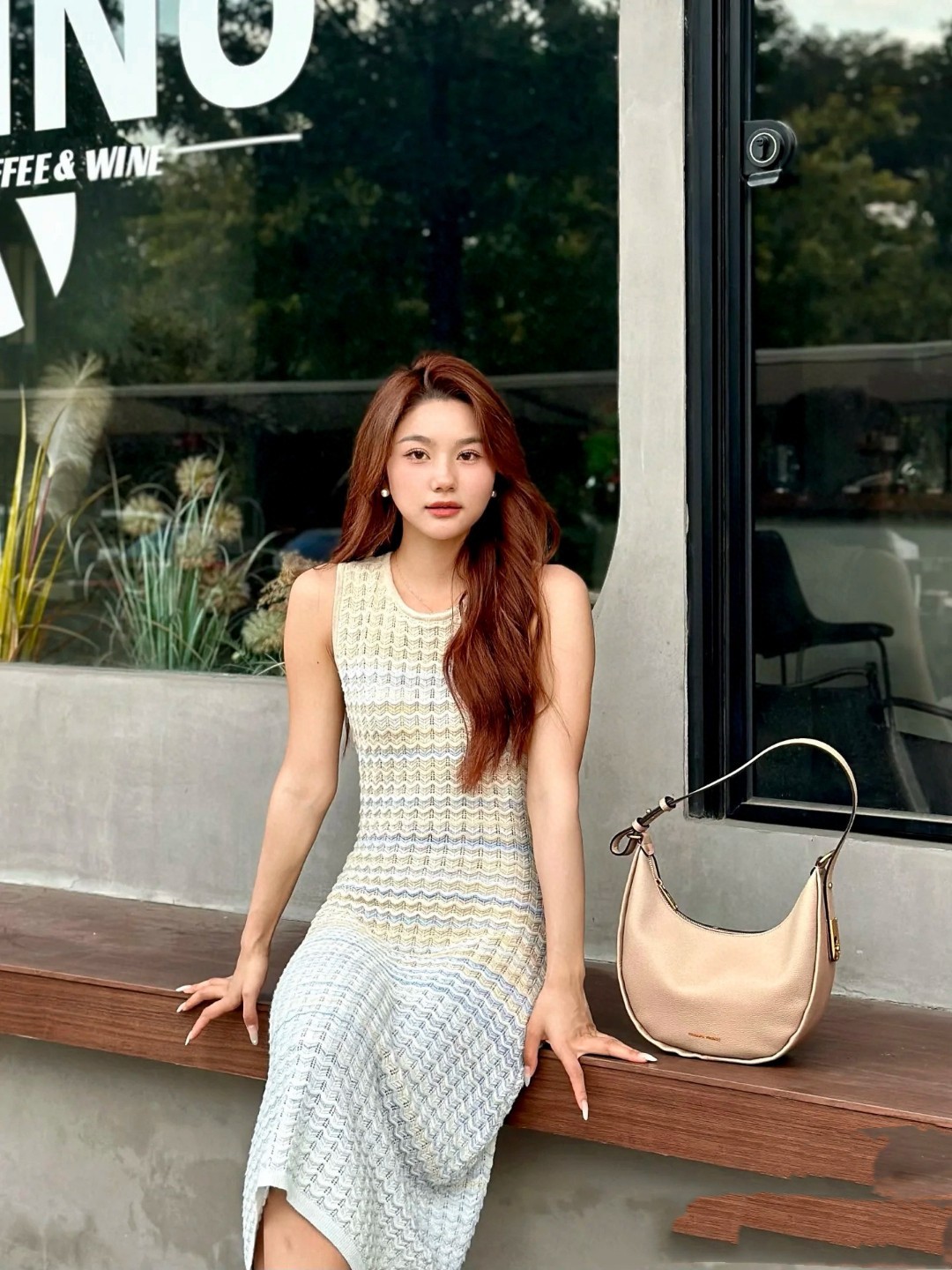 Gradient Wave Knit Dress - Sleeveless Slim Fit, Perfect for Vacation 8 cmp a1750517815195 3027
