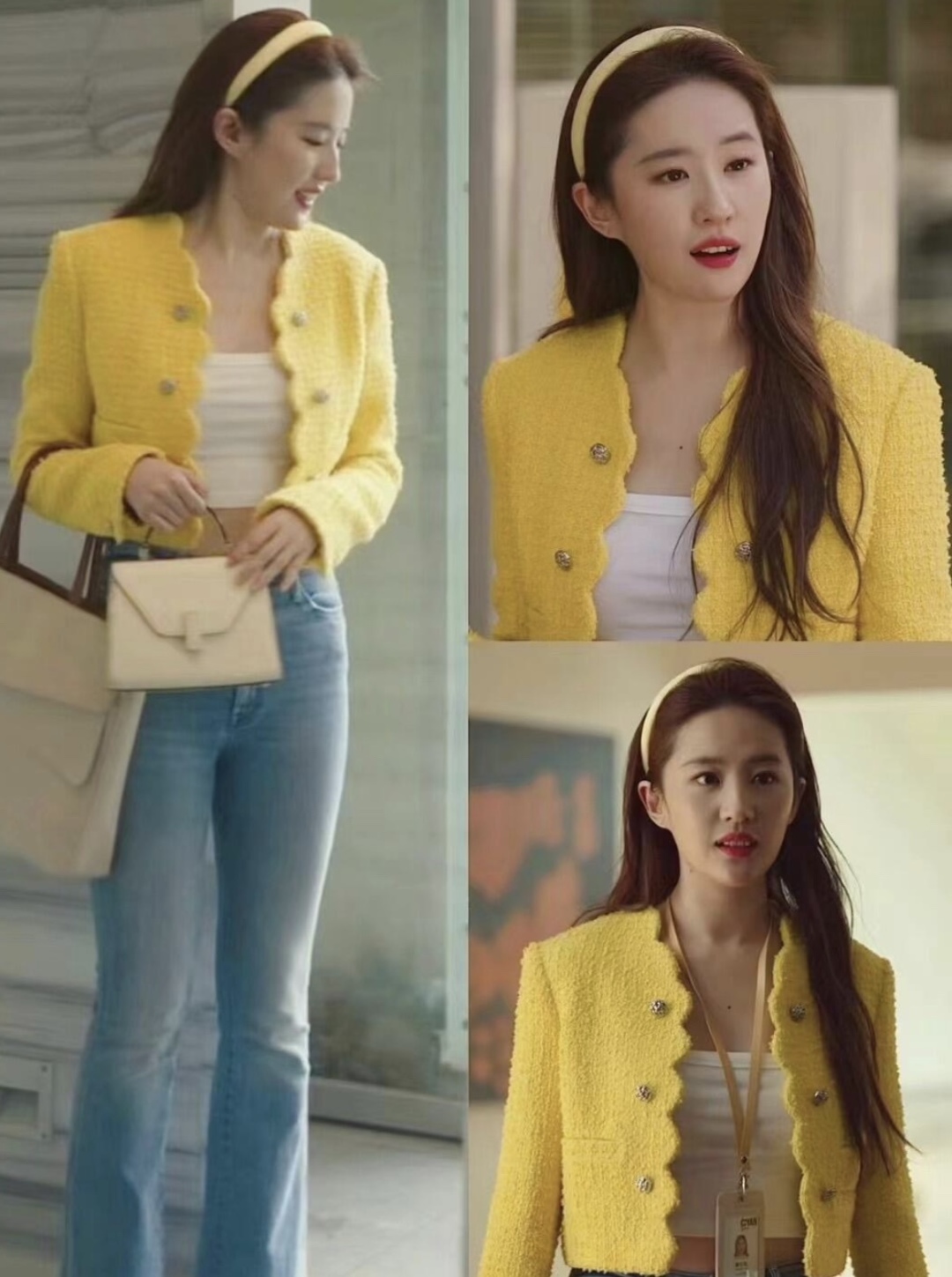 Elegant Tweed Cropped Jacket - Chanel Style, Double-Breasted Design 8 cmp a1754841511537 4856
