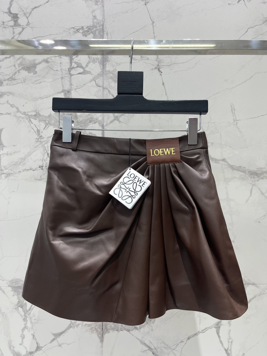 Loewe Irregular Pleated A-Line High Waist Mini Skirt - Elegant & Flattering 10 cmp a1756569106433 7870