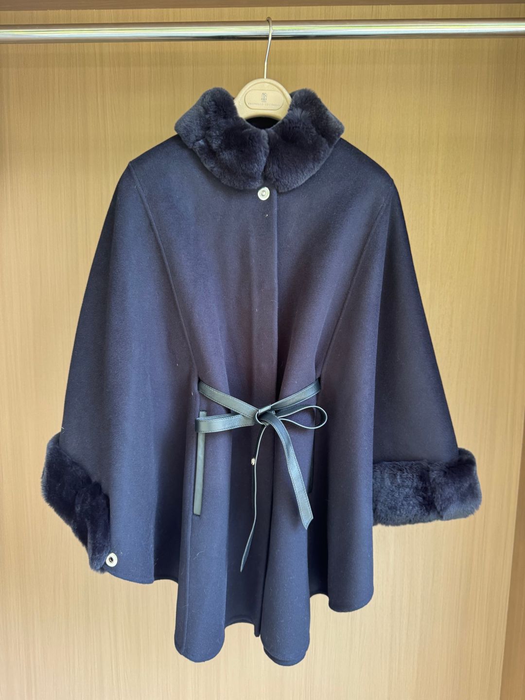 Elegant Wool Blend Cape Coat with Faux Fur Collar - 9 Colors Available 8 cmp a1758210050481 7123