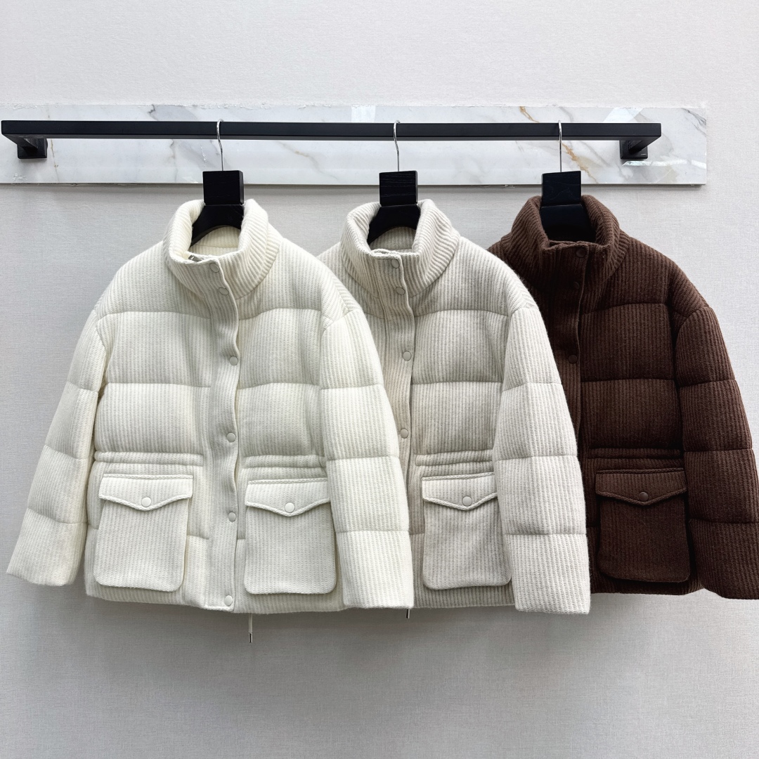Luxury Cashmere Down Jacket with Drawstring Waist - Elegant Winter Style 10 cmp a1758467571270 6577